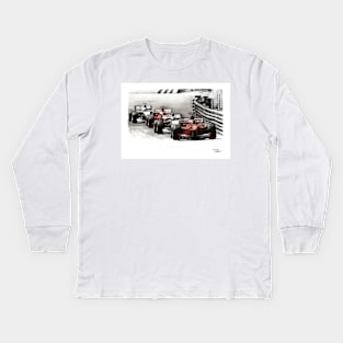 Ferrari f399 Monaco Kids Long Sleeve T-Shirt